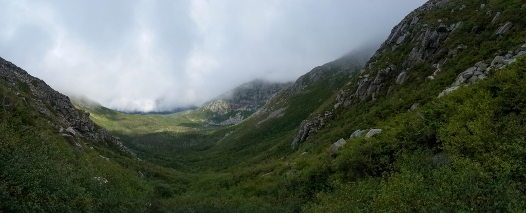 Landscape panorama photo of a mountain