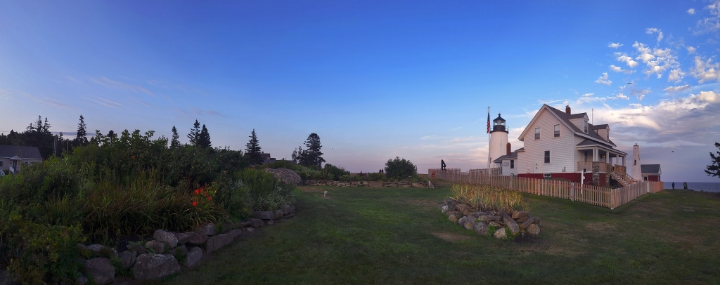 Landscape panorama photo of a lighthouse